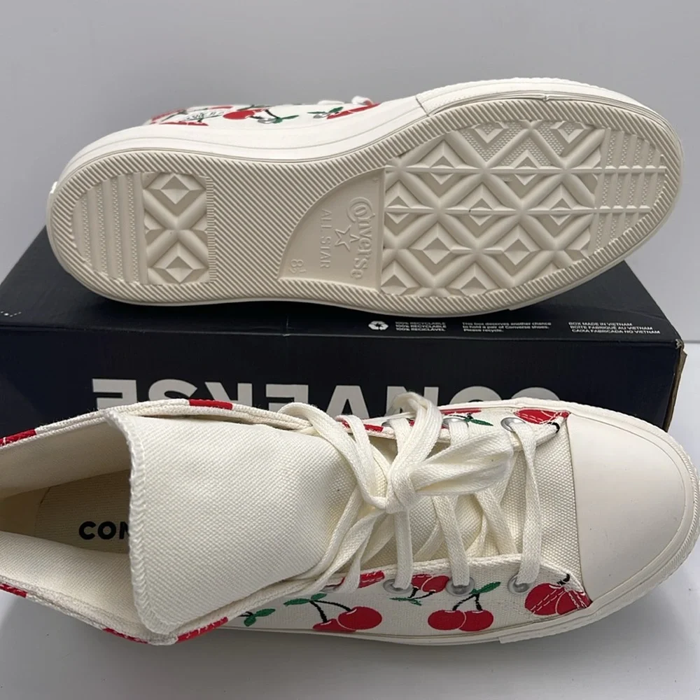 Converse WMNS CTAS LIFT HI
EGRET/RED/GREEN Cherry A08096C Platforms Sneakers - Picture 3 of 16